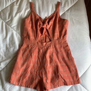 Urban Outfitters Loveriche flannel romper